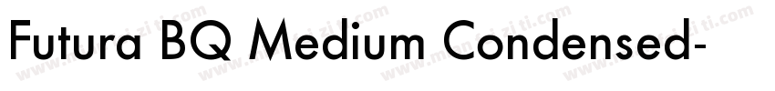 Futura BQ Medium Condensed字体转换